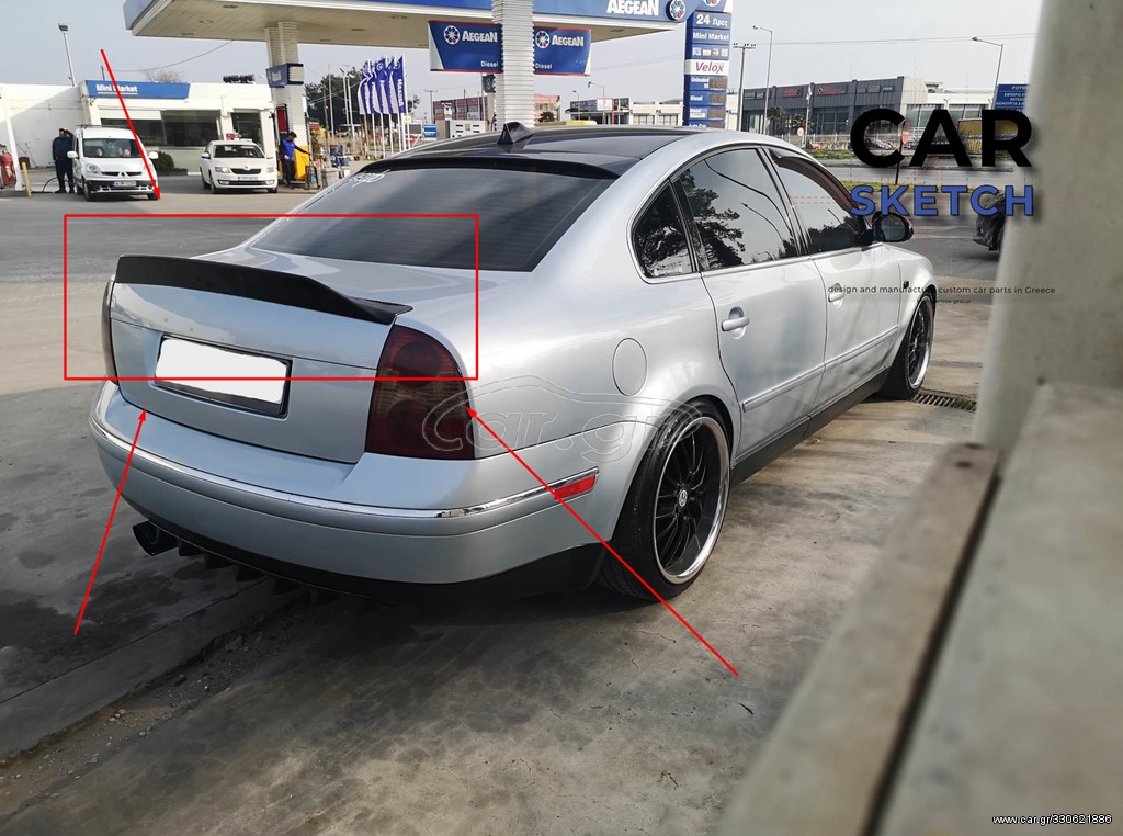 Volkswagen Passat 3BG Αεροτομή πορτμπαγκάζ