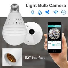 Λαμπα καμερα 1080P 360 Degree Wireless IP Camera