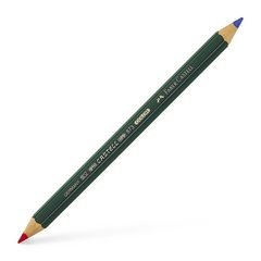 ΜΟΛΥΒΙ ΜΑΣΤΟΡΩΝ ΔΙΧΡΩΜΟ 175mm FABER CASTELL 873 ΚΟΚΚΙΝΟ-ΜΠΛΕ