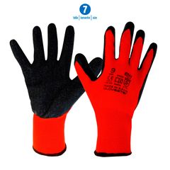 Γάντια εργασίας με ύφασμα και παλάμη με επικάλυψη φυσικού ελαστικού (latex) 80204  EDM Spain