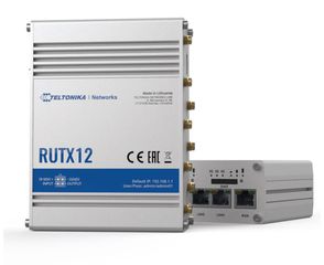 Teltonika RUTX12 Industrial Grade 2x 4G LTE (Cat6-εως 600Mbps) Dual SIM Router