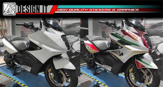 GILERA GP 800 - FULL STICKER KIT & WHEEL RIMS-thumb-1