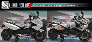GILERA GP 800 - FULL STICKER KIT & WHEEL RIMS-thumb-2