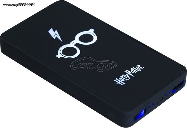 Lazerbuilt Harry Potter 6,000 Mah Light-Up Power Bank -Harry Potter - (PBHP-6LI-HARRY)