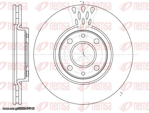 ΔΙΣΚΟΠΛΑΚΑ ALFA ROMEO 155 - ΜΙΤΟ  -CITROEN  ΝΕΜΟ ΕΜΠΡΟΣ 258Χ22 - 644310