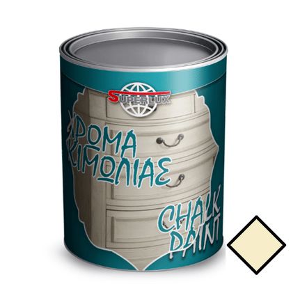 ΧΡΩΜΑ ΚΙΜΩΛΙΑΣ CHALK PAINT SUPERLUX 750ml-AM77 ΙΒΟΥΑΡ