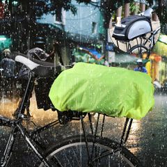 Wozinsky Universal Waterproof Rain Cover for Bike Pannier Bag or Backpack green (WBB5YW)-thumb-1