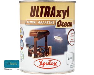 ULTRAXYL OCEAN Βερνίκι θαλάσσης Ξύλου gloss Μαϊστράλι U34 χρωτεχ 0,75lt