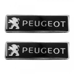 PEUGEOT ΣΗΜΑΤΑ ΒΙΔΩΤΑ 10 Χ 3 cm ΕΠΟΞΕΙΔΙΚΗΣ ΡΥΤΙΝΗΣ (ΥΓΡΟ ΓΥΑΛΙ) ΣΕ ΜΑΥΡΟ/ΧΡΩΜΙΟ ΓΙΑ ΠΑΤΑΚΙΑ - 2 ΤΕΜ.