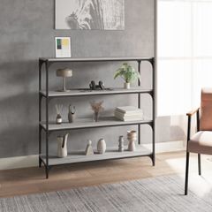 Βιβλιοθήκη Γκρι Sonoma 100 x 33 x 100 εκ. Επεξ. Ξύλο & Ατσάλι 819360