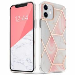 Θήκη TPU Tech-Protect Marble Apple iPhone 12 Mini (5.4") Pink