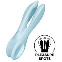 Satisfyer Threesome 1 Δονητής Ανοικτό Μπλε-thumb-2