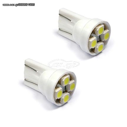 ΛΑΜΠΑ Led T10 wedge με 4 Smd