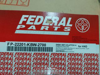 HONDA REBEL 250/ VT250F/ CM250C ΣΕΤ ΔΙΣΚΟΙ ΣΥΜΠΛΕΚΤΗ FEDERAL-thumb-1