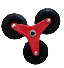 ΡΟΔΑ ΤΡΙΠΛΗ ΣΕΤ Φ20 3x160mm ΔΙΤΡΟΧΩΝ ΣΚΑΛΑΣ ΚΑΡΟΤΣΙΩΝ (συνολο υψος 34.5mm & κενρο Φ20mm πλατος 75mm)