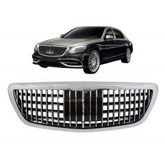 Μάσκα Για Mercedes-Benz S-Class W222 13-20 Maybach Look Χρώμιο/Μαύρο 1 Τεμάχιο AutoEuro