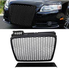 Μάσκα Για Audi A4 B7 04-07 RS4 Look Κυψελωτή Μαύρο Ματ 1 Τεμάχιο AutoEuro