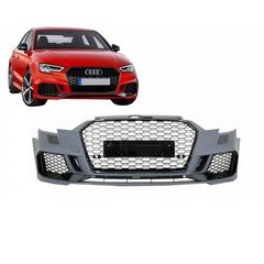 Μπροστινός Προφυλακτήρας Για Audi A3 8V 16-18 Sedan / Cabrio Facelift RS3 Look AutoEuro