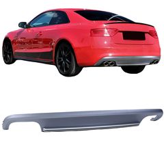 Diffuser Πίσω Προφυλακτήρα Για Audi A5 8T,8F 11-17 Coupe S5 Look Από Abs Πλαστικό 1 Τεμάχιο Oem AutoEuro