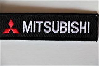 Mitsubishi Μπρελόκ Υφασμάτινο Κεντητό embroidery ελαφρύ 13 εκατοστά  κλειδιά κλειδί  