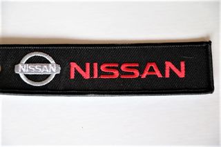 Nissan Μπρελόκ Υφασμάτινο Κεντητό embroidery ελαφρύ 13 εκατοστά  κλειδιά κλειδί  