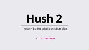 Δονούμενη Πρωκτική Σφήνα Remote Control Lovense Hush 45 mm