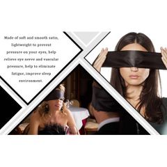 White Satin Blindfold Scarf-thumb-2