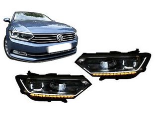 ΦΑΝΑΡΙΑ ΕΜΠΡΟΣ Full LED Headlights VW Passat B8 3G (2014-2019) LED Matrix Look with Sequential Dynamic Turning Lights