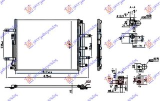 Ψυγειο A/C Electric (EV) (510x410x16) Hyundai Kona 17-20 - 376006420