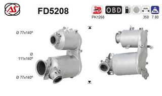 DPF AUDI A3 1.6 TDI 2013-2020      KARALOIZOS exhaust