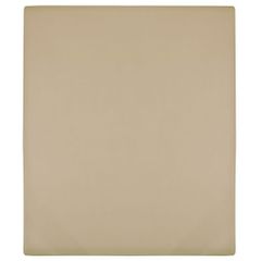 Σεντόνια με Λάστιχο 2 τεμ. Taupe 100x200 εκ. Βαμβακερό Ζέρσεϊ 136223