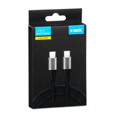 iBOX IKUTC USB-C cable 60W 2m Black-thumb-1