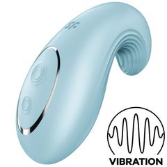 Satisfyer Dipping Delight Lay On Vibrator Light Blue