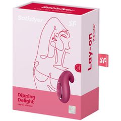 Satisfyer Dipping Delight Lay On Vibrator Berry-thumb-1