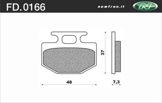 ΤΑΚΑΚΙΑ ΕΜΠΡΟΣ HONDA LEAD 50 SS / LEAD 80 / LEAD 125 NEWFREN FD166