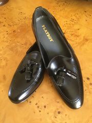 PLAYBOY ΠΑΠΟΥΤΣΙA Μαύρα 100% Δερμάτινα Μέγεθος Νο 41