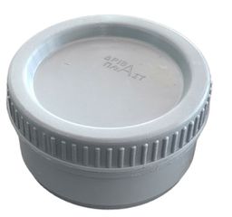 ΤΑΠΑ ΣΩΛΗΝΩΝ ΒΙΔΩΤΗ Φ125 PVC-U ΑΠΟΧΕΤΕΥΣΗΣ ΓΚΡΙ
