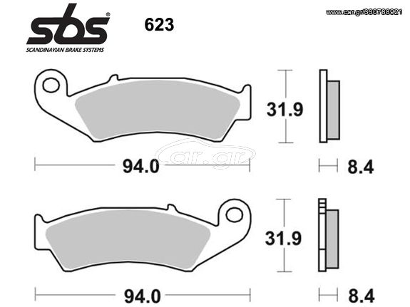 ΤΑΚΑΚΙΑ ΠΙΣΩ HONDA VFR 750R / VRF 400R / RVF 750R / RVF 400R / NSR 250 / NR 750 SBS 623LF