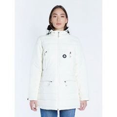 Emerson Women's P.P.Down Long Jacket with Hood 222.EW10.92 Off White