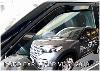 FORD EXPLORER 5D 2019+ ΣΕΤ ΑΝΕΜΟΘΡΑΥΣΤΕΣ ΑΥΤΟΚΙΝΗΤΟΥ ΑΠΟ ΕΥΚΑΜΠΤΟ ΦΙΜΕ ΠΛΑΣΤΙΚΟ HEKO - 4 ΤΕΜ.