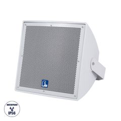 GLOBOSTAR® FDB LT212T 98009 Επιτοίχιο Παθητικό Ηχείο Εγκαταστάσεων με Μετασχηματιστή 100V & 8Ω - 300W RMS (1200W Peak) - 1 x 12 Inches LF & 1 x 1.7 Inches HF - Αδιάβροχο IP56 - Λευκό - Μ40.7 x Π37.8 x