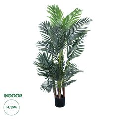 GloboStar® Artificial Garden ARECA PALM TREE 20011 Τεχνητό Διακοσμητικό Φυτό Φοινικόδεντρο Αρέκα Υ150cm