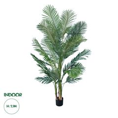 GloboStar® Artificial Garden ARECA PALM TREE 20013 Τεχνητό Διακοσμητικό Φυτό Φοινικόδεντρο Αρέκα Υ210cm