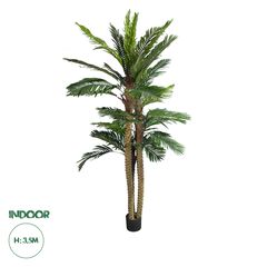 GloboStar® Artificial Garden COCONUT PALM TREE 20087 Τεχνητό Διακοσμητικό Φυτό Φοινικόδεντρο Κοκοφοίνικας Υ350cm