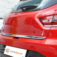 Renault Clio IV Νίκελ Διακοσμητική Λωρίδα Πορτμπαγκάζ-thumb-1
