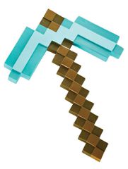 Minecraft Plastic Replica Diamond Pickaxe 40 cm-thumb-0