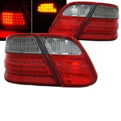 Πισινά Φανάρια Set Για Mercedes-Benz CLK W208 97-02 Led Κόκκινο/Φιμέ Depo