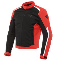 DAINESE HYDRAFLUX 2 AIR D-DRY JACKET BLACK/LAVA-RED καλοκαιρινό μπουφάν