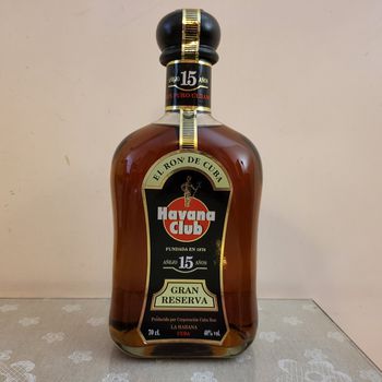 Πωλειται ρουμι Havana Club 15 ετων Gran Reserva. Παλια εμφιαλωση. 