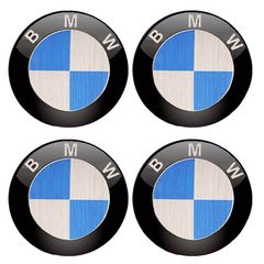 Αυτοκόλλητα Κέντρου Ζαντών Bmw Από Σμάλτο 60mm Set 4 Τεμάχια